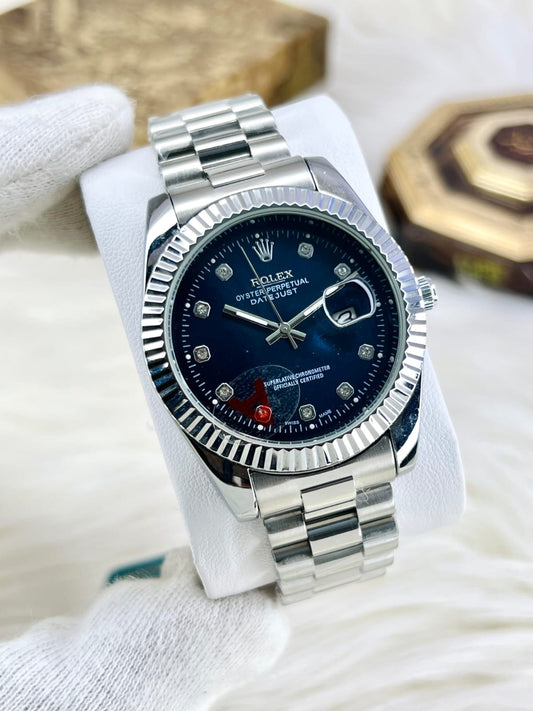 Luxury Watch – Datejust-Inspired Fluted Bezel Timepiece