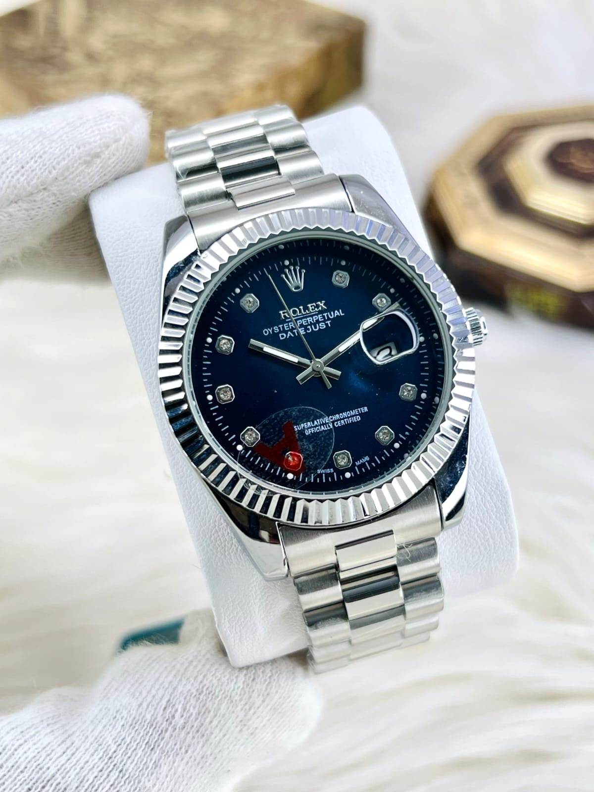 Luxury  Watch – Datejust-Inspired Fluted Bezel Timepiece