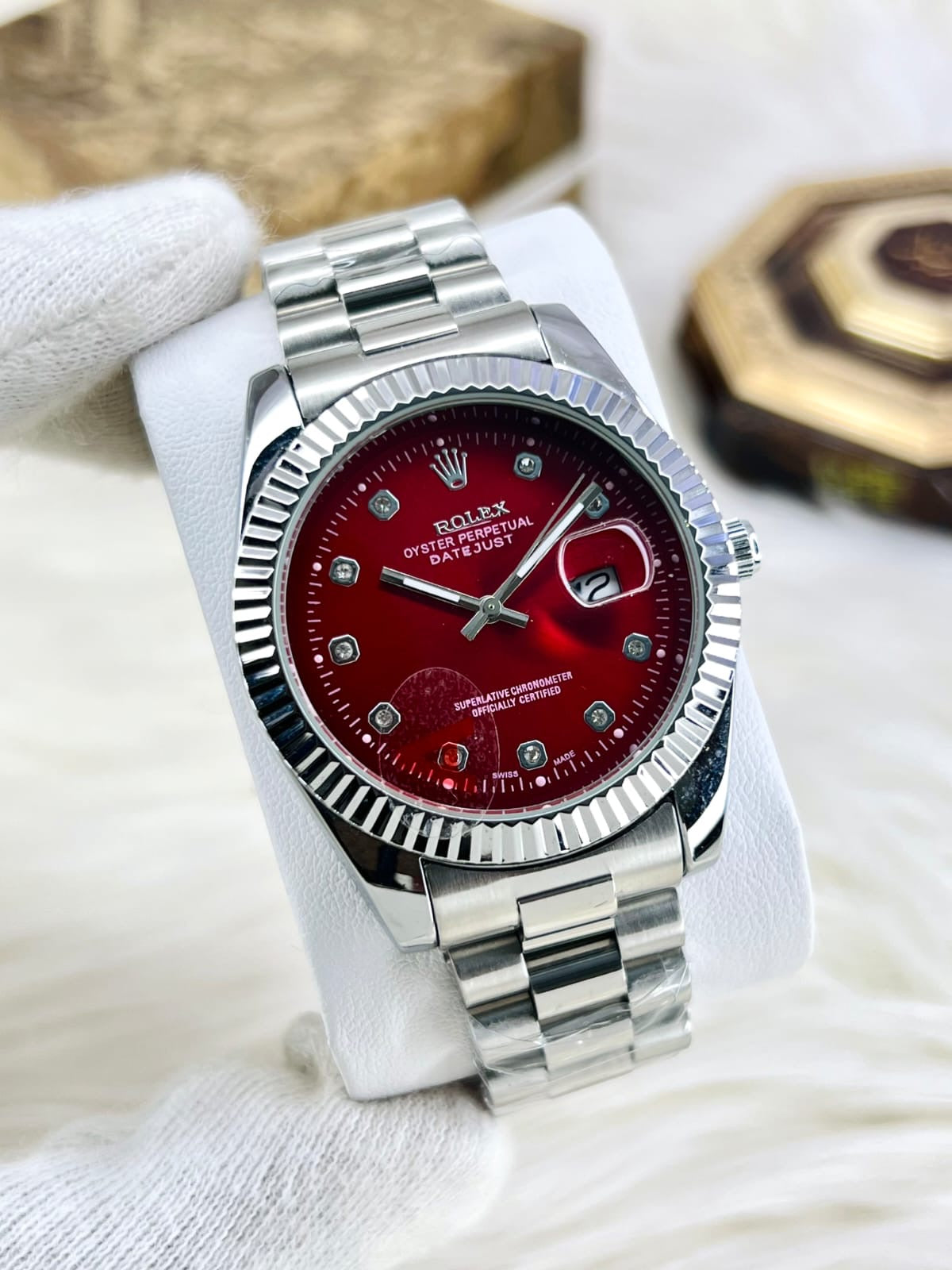 Luxury  Watch – Datejust-Inspired Fluted Bezel Timepiece